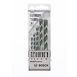 BOSCH #2608680798 MULTI-MATERIAL MULTI-PURPOSE DRILL BITS SETS (5PCS/SET)