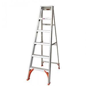 [RENTAL] WINNER WSS08 ALUMINIUM SINGLE SIDED TANGLEPRUF LADDER 8 STEP 1960MM (6.43')